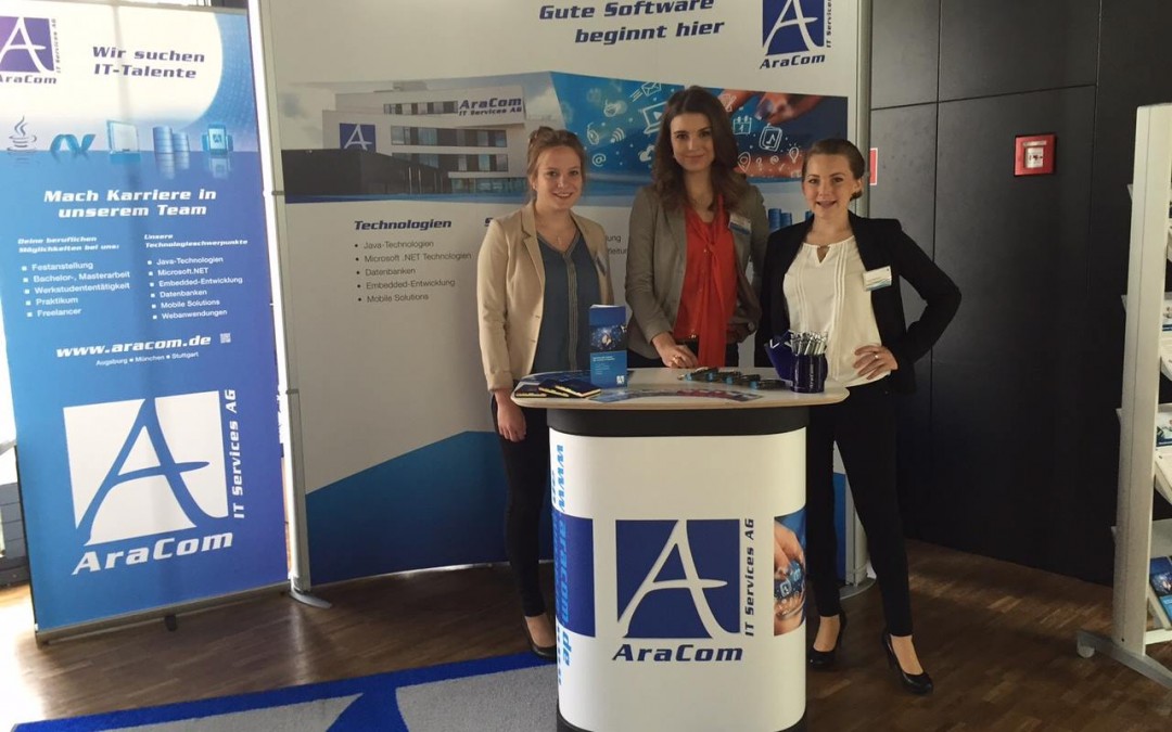 AraCom IT Services AG auf Karrieremessen in Augsburg, München und Stuttgart
